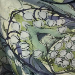 Jane Hickman - Lily of the Valley Silk Shawl