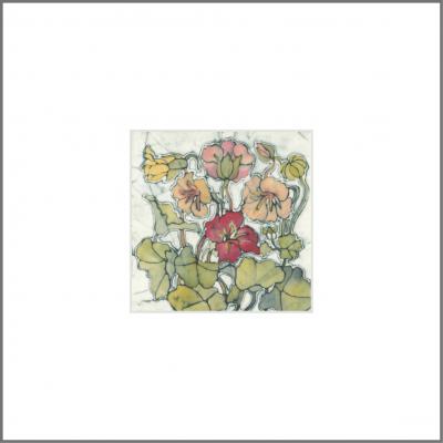Nasturtium - small original Batik