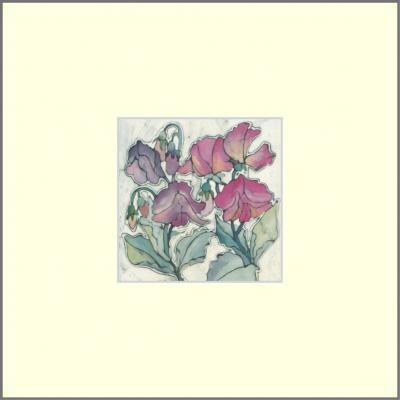 Sweet peas - small original Batik.
