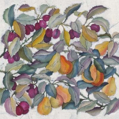 No.269 Damsons and Pears Greeting Card