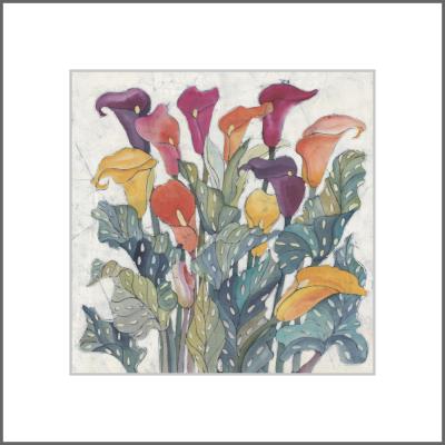 Calla Lilies - Original Batik Painting.