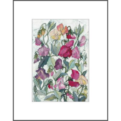 Sweetpeas - Original Batik Painting.