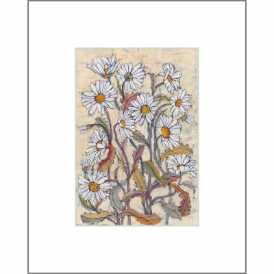 Daisies - original Batik painting.
