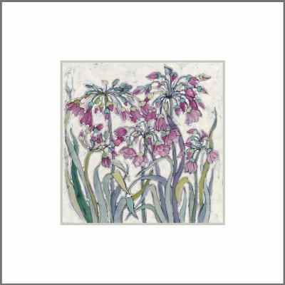 Allium - original Batik painting.